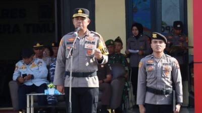 Polres Halmahera Timur Gelar Apel Pasukan Operasi Ketupat 2026