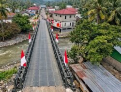 Peresmian 218 Jembatan Oleh Presiden RI Dihadiri Oleh Sejumlah Pejabat Utama Kodam XV/Pattimura secara Daring
