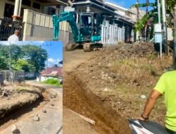 Tidak ada Perhatian Pemkot, Masyarakat Patungan Buat Drainase Sepanjang 40 Meter