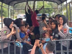 Tim Psikologi Polda Maluku Utara Gelar Trauma Healing Untuk Anak-anak Terdampak Konflik di Halteng