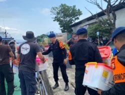 Kapolda Malut Lepas Tim Bansos ke Pulau Batang Dua, 73 Personel dan Logistik Dikirim Pasca Gempa