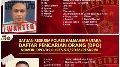 2 Tersangka Kasus Tambang Ilegal di Halmahera Utara Ditetapkan DPO, Polisi Lakukan Pengejaran