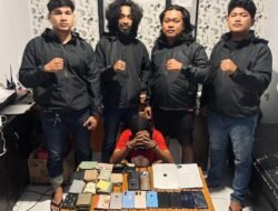 Polres Ternate Ringkus 1 Pelaku Pencurian 22 Hanphone, 2 Orang Penada Turut Diamankan