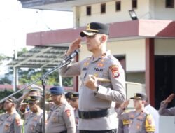 Kapolres Tekankan Profesionalisme dalam Sertijab PJU Polres Halmahera Selatan