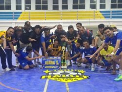 ‎Tim UPP Tobelo Juarai Turnamen Futsal Antar Instansi HUT Pemda Halut ke-23