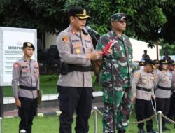 Polres Halmahera Utara dan Kodim 1508/Tobelo Apel Gelar Pasukan di Peringatan May Day