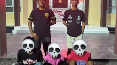 Curi 1 Unit Motor, Polres Pulau Morotai Ringkus 3 Pemuda Tanpa Ada Perlawanan