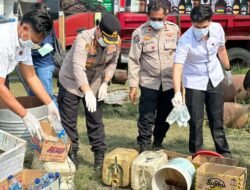 Polres Halmahera Utara Musnahkan Lebih dari Seribu Liter Miras dan Barang Bukti Narkotika‎