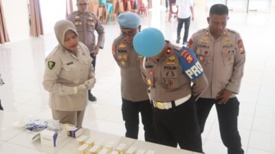 ‎Bidpropam Polda Malut Gelar Gaktiblin di Polres Halsel, Tekankan Larangan Narkoba dan Judi Online