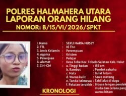 ‎Sempat Kirim Pesan WhatsApp, Remaja Halmahera Utara Dilaporkan Hilang