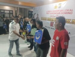 ‎‎Tim Domino Polres Pulau Morotai Raih Juara II Kapolda Cup 2026‎