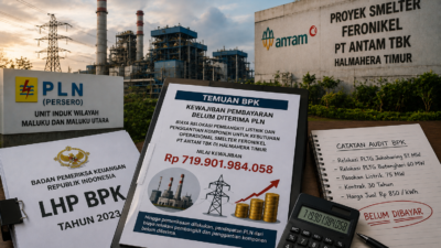 ‎BPK Soroti Proyek Listrik Smelter Antam di Haltim, Tagihan Rp719,9 Miliar Belum Dibayar‎‎