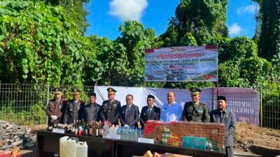‎‎Polres Halteng Musnahkan 1,25 Ton Cap Tikus dan 1.030 Knalpot Brong pada Hari Bhayangkara