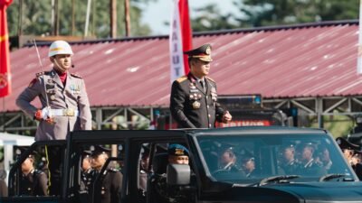 Pimpin Upacara HUT Ke-80 Bhayangkara, Kapolda Malut Ingatkan Anggota Jangan Cepat Berpuas Diri‎‎