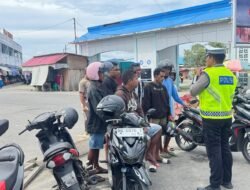 ‎‎Satlantas Polres Sula Ajak Pengemudi Ojek Jadi Pelopor Keselamatan Berlalu Lintas