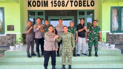 ‎‎Kapolres Halut Pererat Sinergi dengan Kodim 1508/Tobelo, Soliditas TNI-Polri Diperkuat‎‎‎