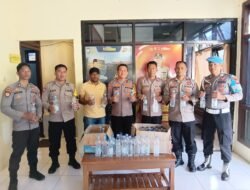 ‎Polsek Bacan Timur Sita 60 Botol Cap Tikus dari Dua Rumah Warga di Desa Babang‎‎‎‎