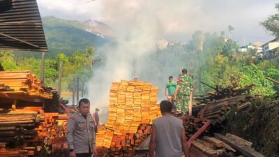 Pangkalan Kayu Udiffa Terbakar, Kerugian Ditaksir Ratusan Juta