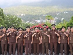 Jelang Hari Lahir Kejaksaan RI ke-81, Jajaran Kejati Malut Ziarah ke TMP Banau