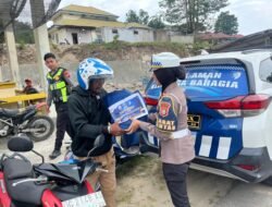 Peringatih Hari Lalu Lintas, Satlantas Polres Halteng Salurkan Puluhan Paket Baksos
