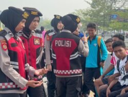 Dekat Diri dengan Masyarakat, Polwan Polda Malut Ingatkan Waspada Kamtibmas dan Karhutla‎ ‎